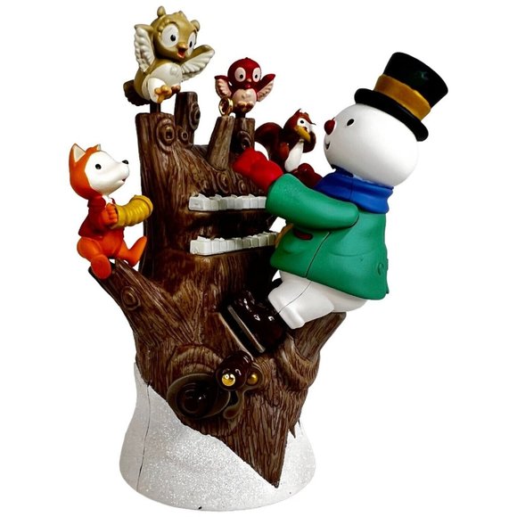 Hallmark Keepsake Ornament Hickory Tree Harmony 2011 Snowman Light Sound Motion - Picture 2 of 12